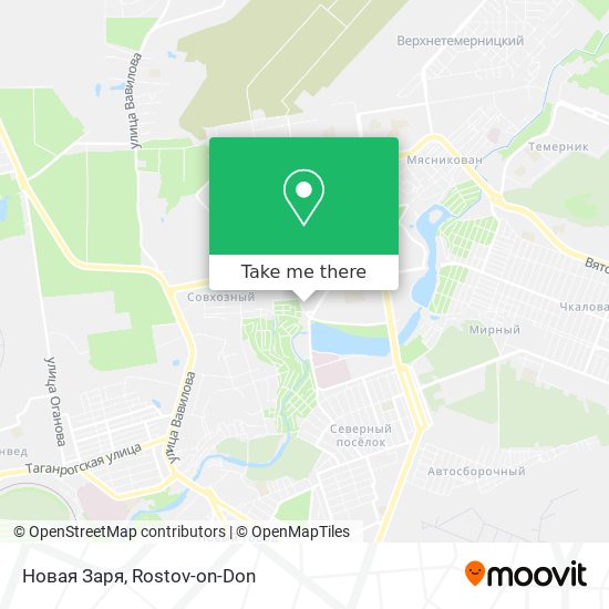 Новая Заря map