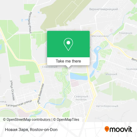 Новая Заря map