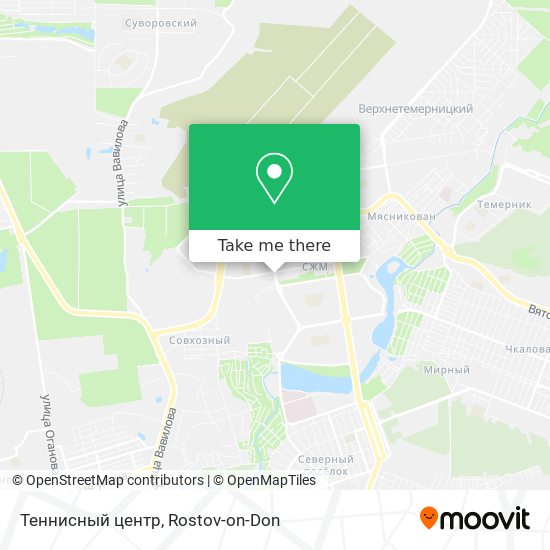 Теннисный центр map