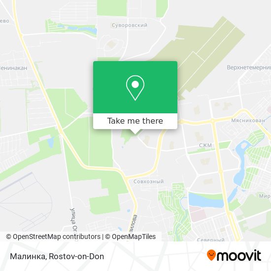 Малинка map