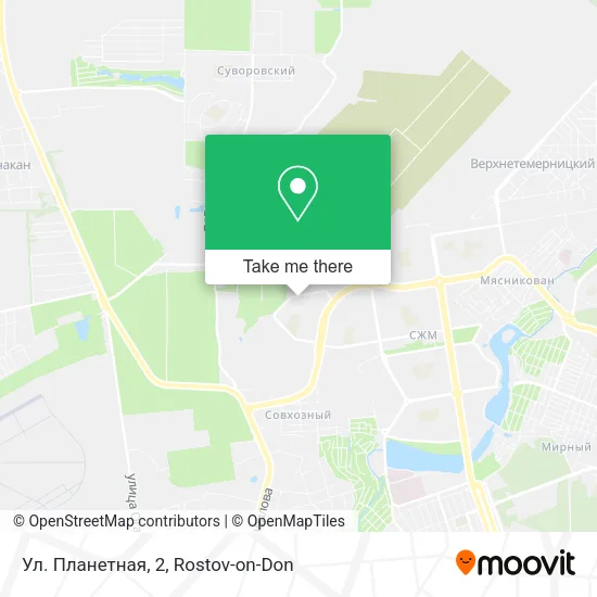 Ул. Планетная, 2 map