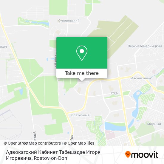 Адвокатский Кабинет Табешадзе Игоря Игоревича map