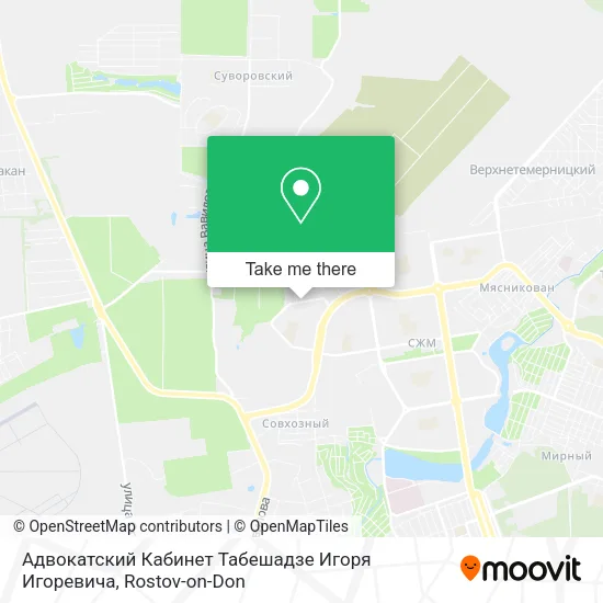 Адвокатский Кабинет Табешадзе Игоря Игоревича map