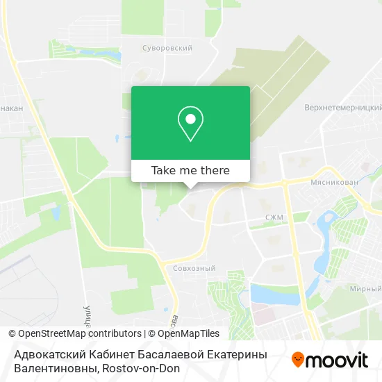 Адвокатский Кабинет Басалаевой Екатерины Валентиновны map