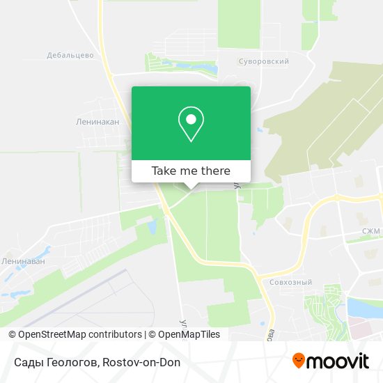 Сады Геологов map