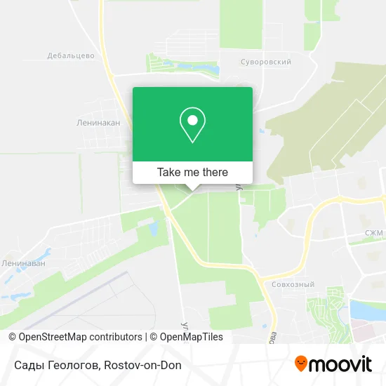 Сады Геологов map