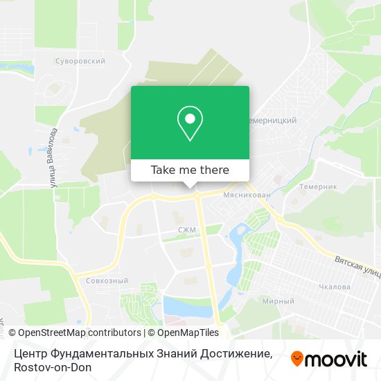 Центр Фундаментальных Знаний Достижение map