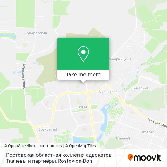 Ростовская областная коллегия адвокатов Ткачёвы и партнёры map