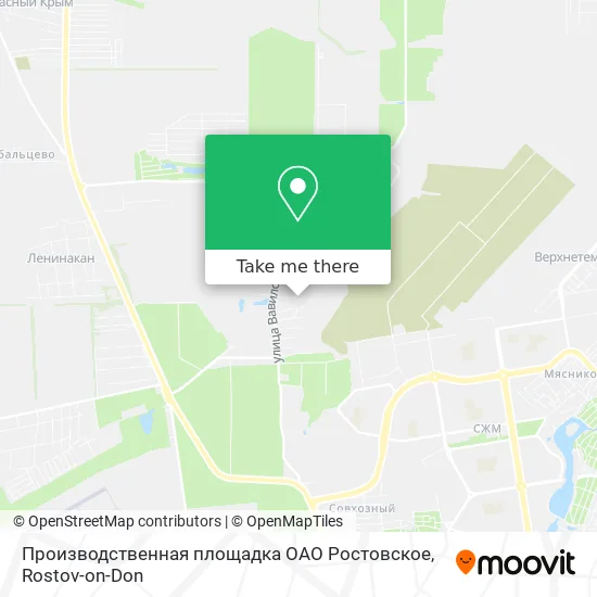 Производственная площадка ОАО Ростовское map