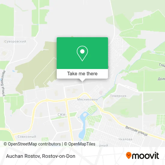 Auchan Rostov map