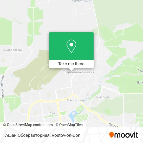 Ашан Обсерваторная map