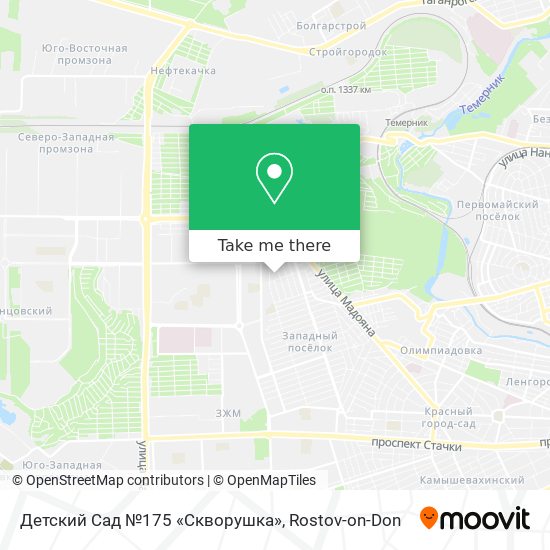 Детский Сад №175 «Скворушка» map