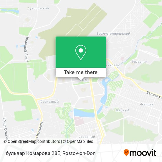 бульвар Комарова 28Е map