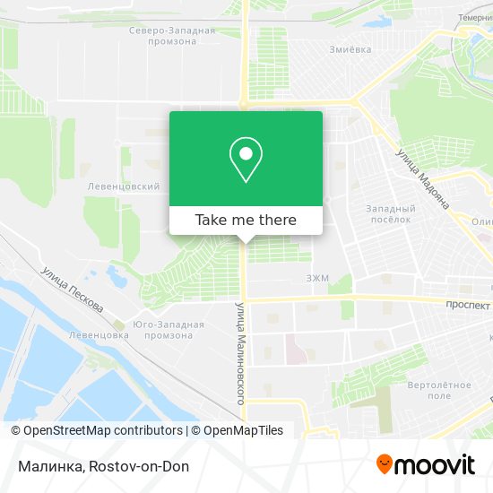 Малинка map