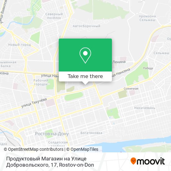 Продуктовый Магазин на Улице Добровольского, 17 map