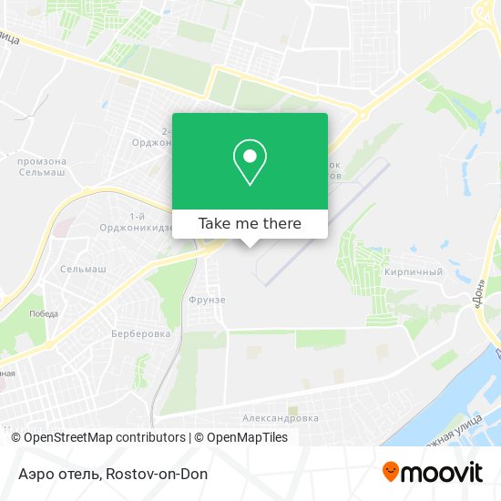 Аэро отель map