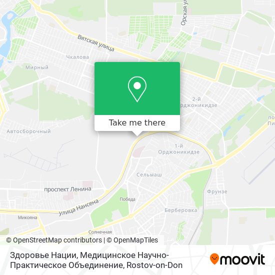 Здоровье Нации, Медицинское Научно-Практическое Объединение map