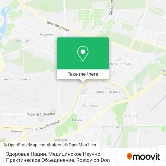 Здоровье Нации, Медицинское Научно-Практическое Объединение map