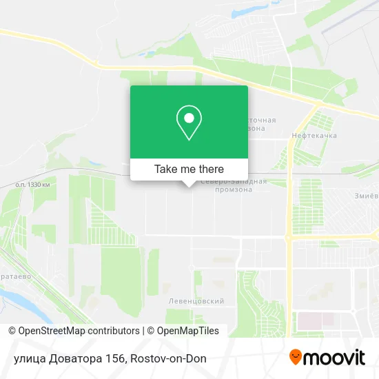 улица Доватора 156 map