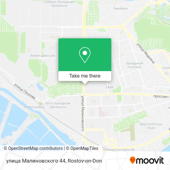 улица Малиновского 44 map