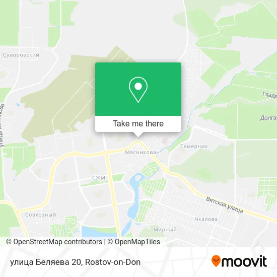 улица Беляева 20 map