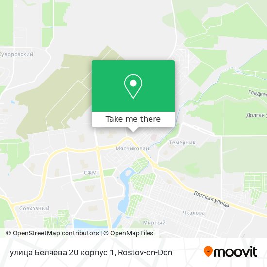 улица Беляева 20 корпус 1 map
