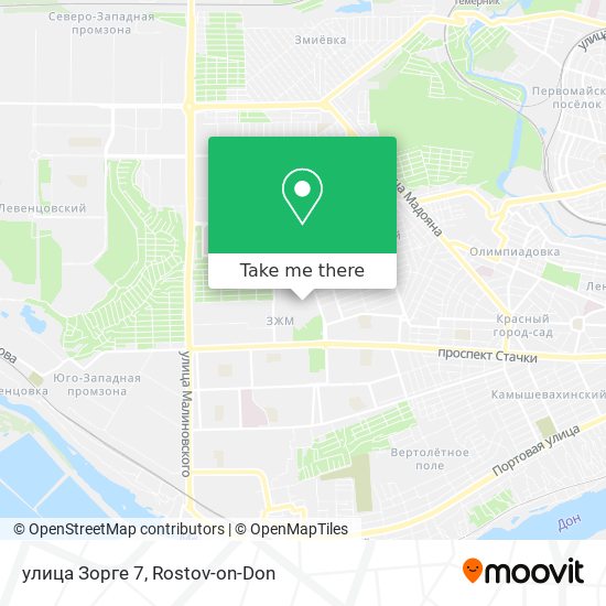 улица Зорге 7 map