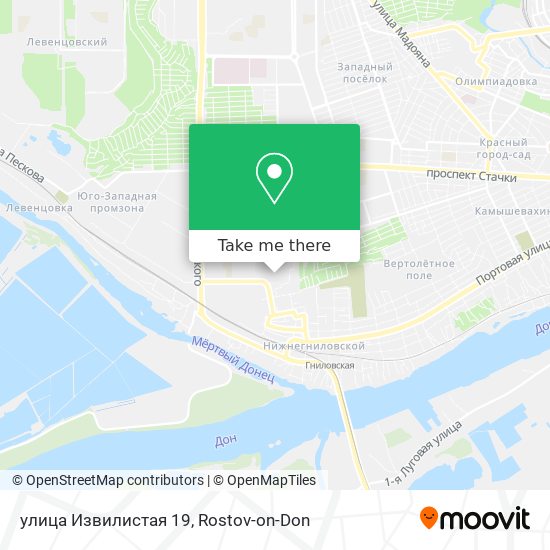 улица Извилистая 19 map