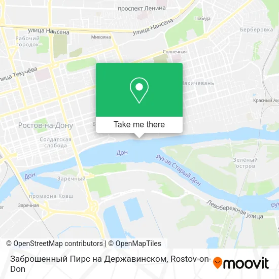 Заброшенный Пирс на Державинском map