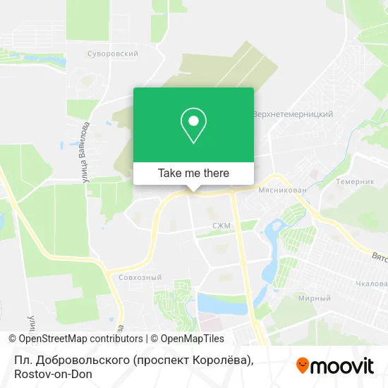 Пл. Добровольского (проспект Королёва) map