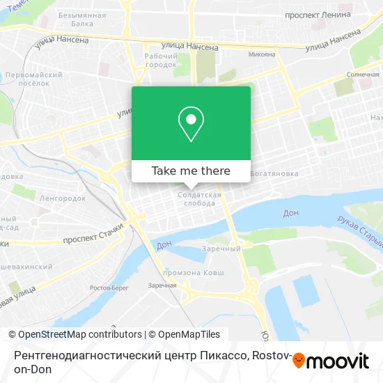 Рентгенодиагностический центр Пикассо map
