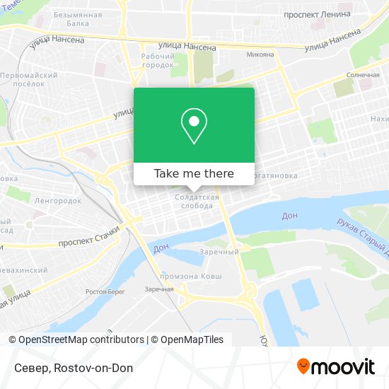 Север map