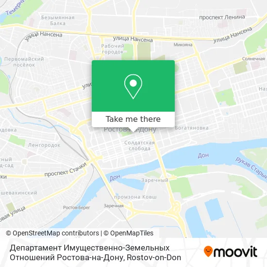 Департамент Имущественно-Земельных Отношений Ростова-на-Дону map