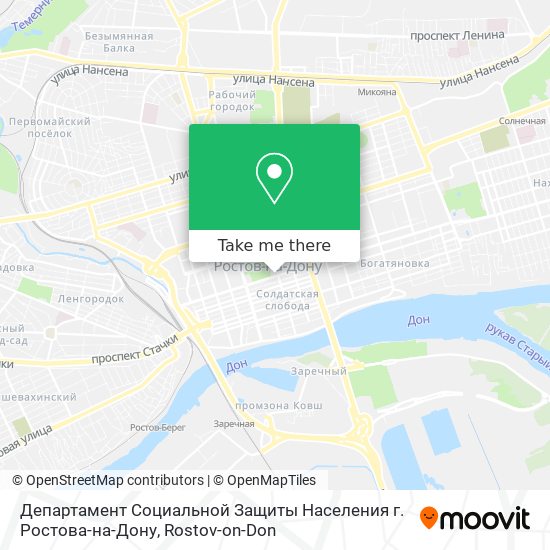 Департамент Социальной Защиты Населения г. Ростова-на-Дону map