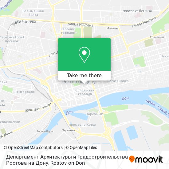 Департамент Архитектуры и Градостроительства Ростова-на-Дону map