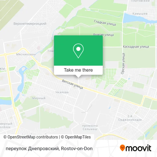 переулок Днепровский map