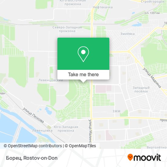 Борец map