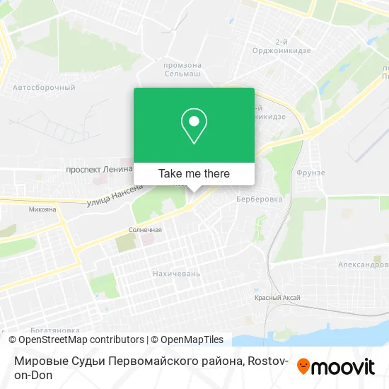Мировые Судьи Первомайского района map