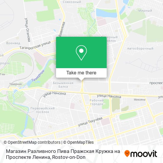 Магазин Разливного Пива Пражская Кружка на Проспекте Ленина map