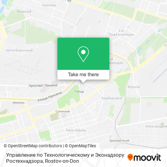 Управление по Технологическому и Эконадзору Ростехнадзора map