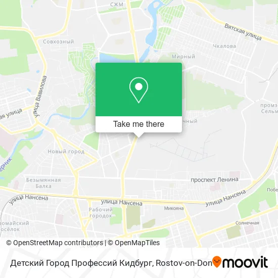 Детский Город Профессий Кидбург map