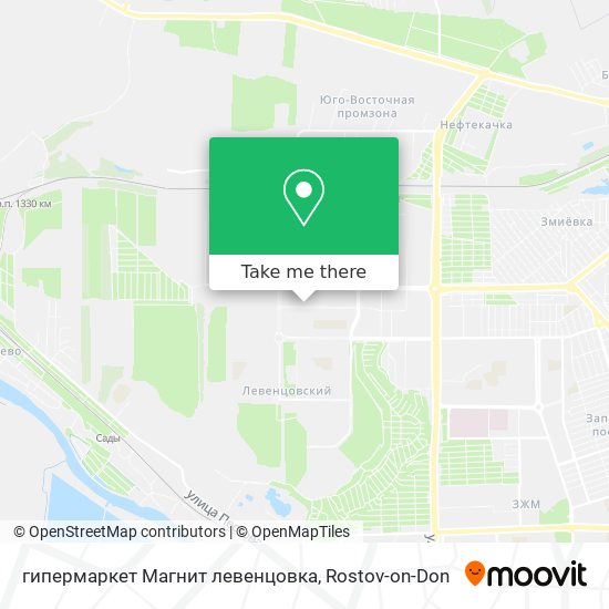 гипермаркет Магнит левенцовка map
