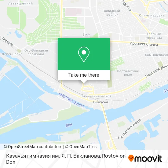 Казачья гимназия им. Я. П. Бакланова map