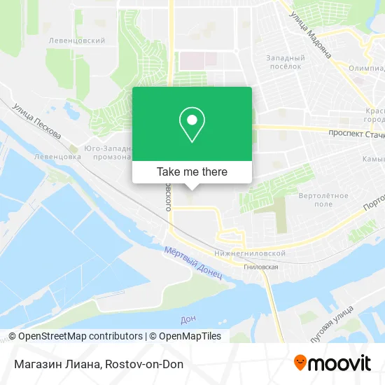 Магазин Лиана map