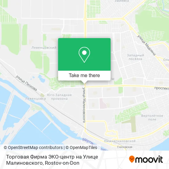 Торговая Фирма ЭКО-центр на Улице Малиновского map