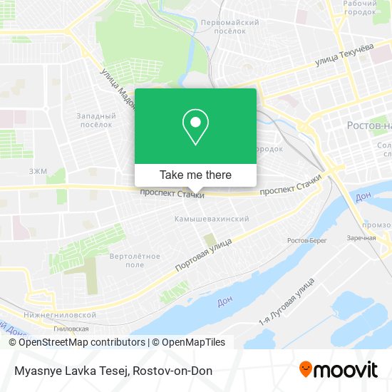Myasnye Lavka Tesej map