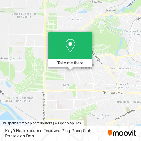 Клуб Настольного Тенниса Ping-Pong Club map