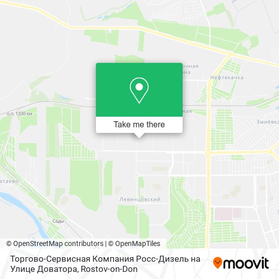 Торгово-Сервисная Компания Росс-Дизель на Улице Доватора map