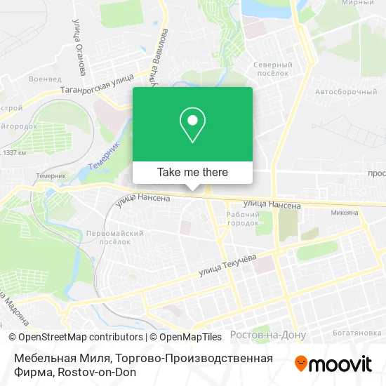 Мебельная Миля, Торгово-Производственная Фирма map