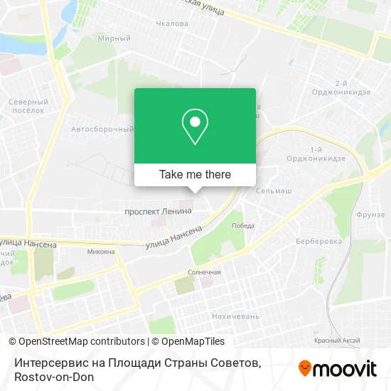 Интерсервис на Площади Страны Советов map